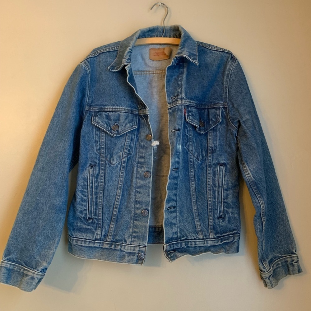 70's 80’s Levi’s Denim Trucker Jacket WPL 423 USA Sz 38 See Measurements VTG - Picture 1 of 12